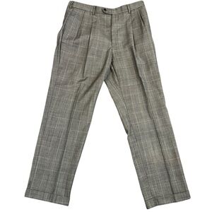 Jos. A. Bank Men's Classic Gray Checkered Pants